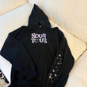 Olivia Rodrigo Black 'Sour Tour' Hoodie Size XXL